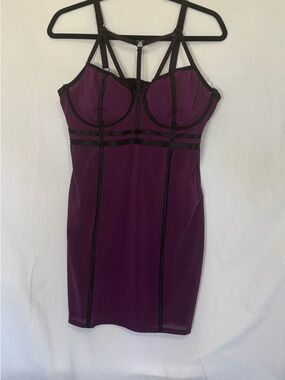 torrid Purple and Black Strappy Chemise